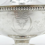 George III Sterling Silver Sauce Tureen & Cover Stag Crest Antique 1784 London