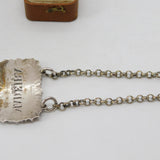Georgian Sterling Silver Floral Madeira Decanter Label 1817 London Antique