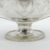 George III Sterling Silver Sauce Tureen & Cover Stag Crest Antique 1784 London