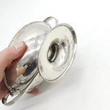 George III Sterling Silver Sauce Tureen & Cover Stag Crest Antique 1784 London