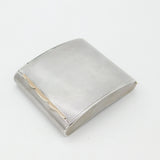 Sterling Silver Engine Turned Cigarette Case with Rose Gold Clip 1931 Chester