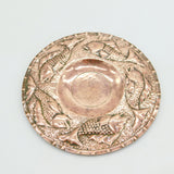 Arts & Crafts Planished Fish Pattern Charger by Newlyn Antique c1890