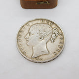 Queen Victoria Sterling Silver Young Head Crown Coin 1845 Fine Condition Antique