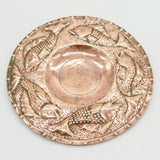Arts & Crafts Planished Fish Pattern Charger by Newlyn Antique c1890