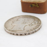 Queen Victoria Sterling Silver Young Head Crown Coin 1845 Fine Condition Antique