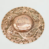 Arts & Crafts Planished Fish Pattern Charger by Newlyn Antique c1890