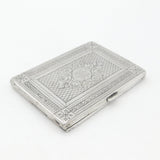 Victorian Sterling Silver Floral Pattern Week Diary Case 1871 Birmingham Antique
