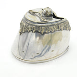 Victorian Silver Plated Horse Hoof, Shoe, Jockey Cap & Crop Spoon Warmer Antique