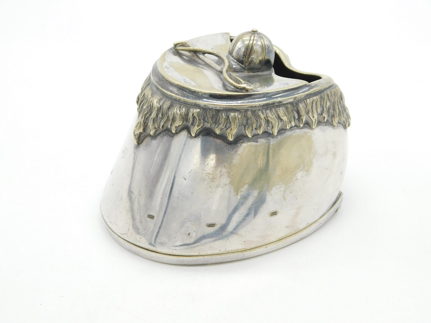 Victorian Silver Plated Horse Hoof, Shoe, Jockey Cap & Crop Spoon Warmer Antique