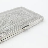 Victorian Sterling Silver Floral Pattern Week Diary Case 1871 Birmingham Antique