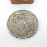 King George IV Sterling Silver Secundo Crown Coin 1821 Fair Condition Antique