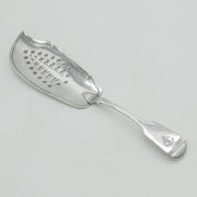 George IV Sterling Silver Monogram Fish Slice Antique 1823 London