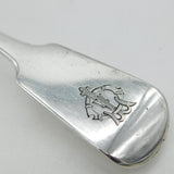 George IV Sterling Silver Monogram Fish Slice Antique 1823 London