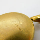 Victorian Large Sterling Silver Gilt Aesthetic Sweetheart Locket Antique 1886 Birmingham