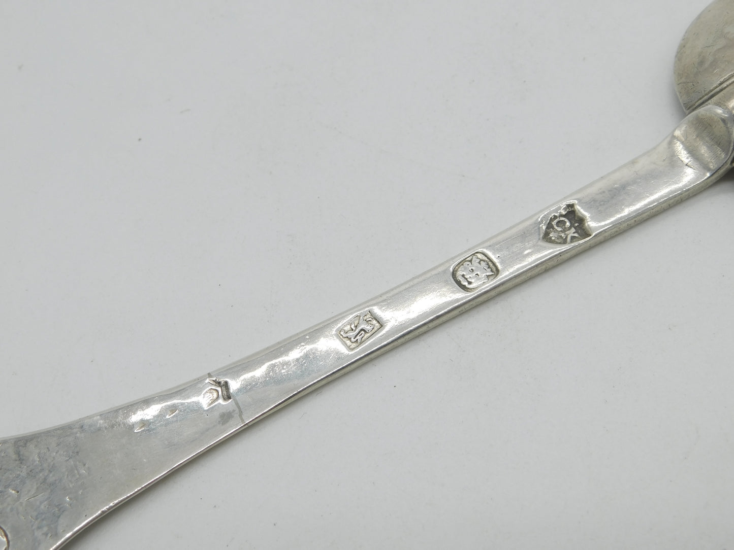 King Charles II Sterling Silver Dog Nose Trefid Spoon London, 1679 C.K Kemble