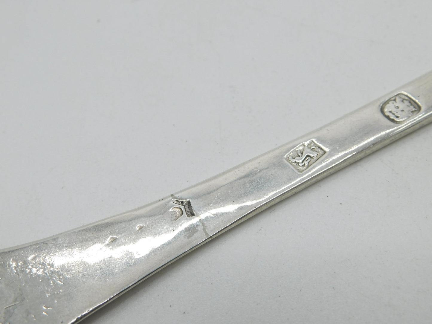 King Charles II Sterling Silver Dog Nose Trefid Spoon London, 1679 C.K Kemble