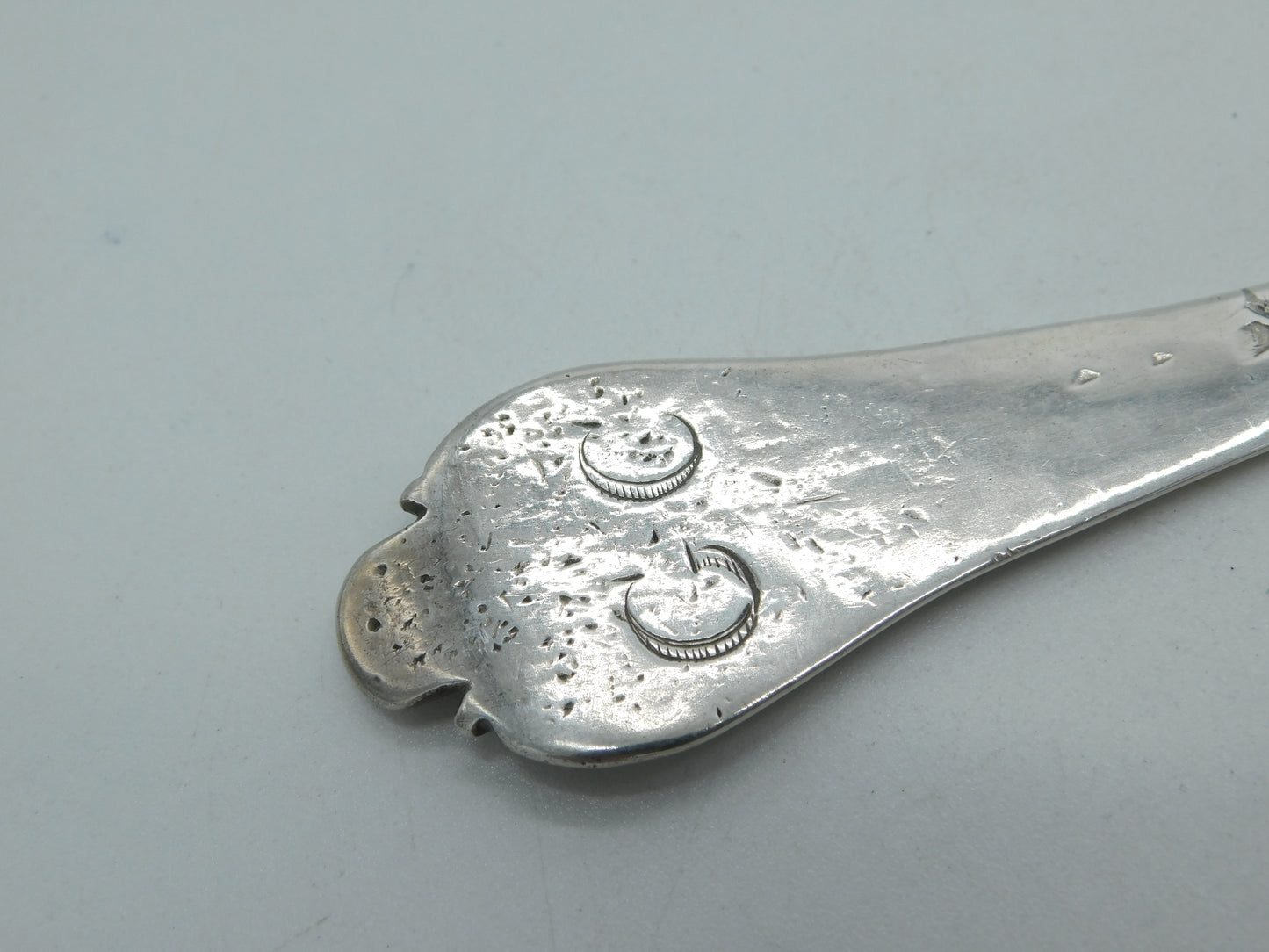 King Charles II Sterling Silver Dog Nose Trefid Spoon London, 1679 C.K Kemble