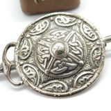 Iona Scottish Sterling Silver Celtic Shield Dirk Brooch c1930 Antique Provincial