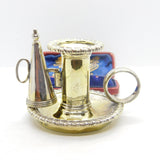 Georgian Sterling Silver Gilded 'Go-To-Bed' Chamber Stick 1815 London Antique