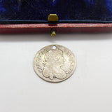 King Charles II Silver Sixpence Coin 1679 Fair Condition Drilled Early Antique