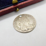 King Charles II Silver Sixpence Coin 1679 Fair Condition Drilled Early Antique