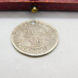 King Charles II Silver Sixpence Coin 1679 Fair Condition Drilled Early Antique