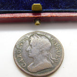 King Charles II Farthing Coin 1673 Fair-Fine Condition Early Antique