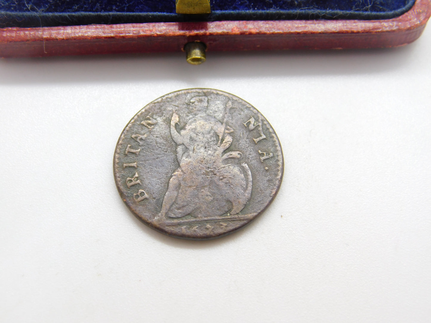 King Charles II Farthing Coin 1673 Fair-Fine Condition Early Antique