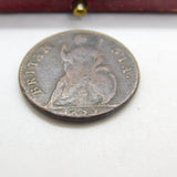 King Charles II Farthing Coin 1673 Fair-Fine Condition Early Antique