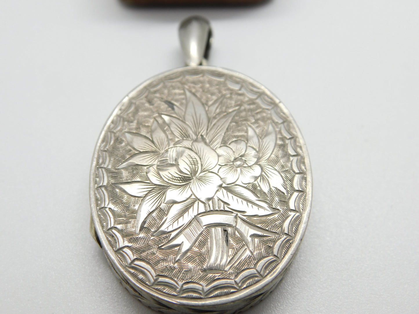 Aesthetic Movement Victorian Sterling Silver Sweetheart Locket c1880 Antique