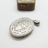 Aesthetic Movement Victorian Sterling Silver Sweetheart Locket c1880 Antique