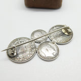King Edward VII Complete Maundy Money 1904 Set Brooch Sterling Silver Antique