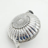 George III Sterling Silver Fluted Teapot Antique 1804 London Thomas Holland II