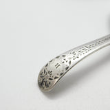 Georgian Sterling Silver Scallop Shell Bowl Tea Caddy Spoon London, 1792 Antique