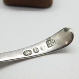 Georgian Sterling Silver Scallop Shell Bowl Tea Caddy Spoon London, 1792 Antique