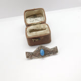 Arts & Crafts Planished Pewter Ruskin Cabochon Brooch c1910 Antique