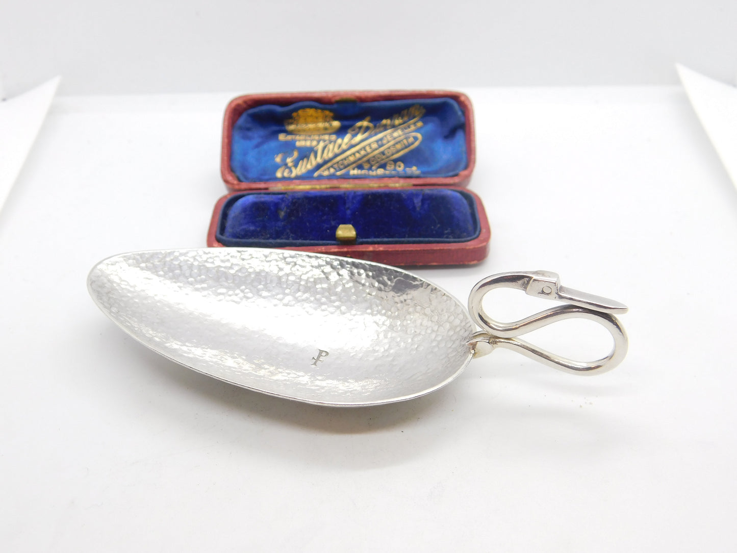 Sterling Silver Roman Style Cignus Caddy Spoon with Swan Neck 1973 Birmingham