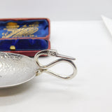 Sterling Silver Roman Style Cignus Caddy Spoon with Swan Neck 1973 Birmingham