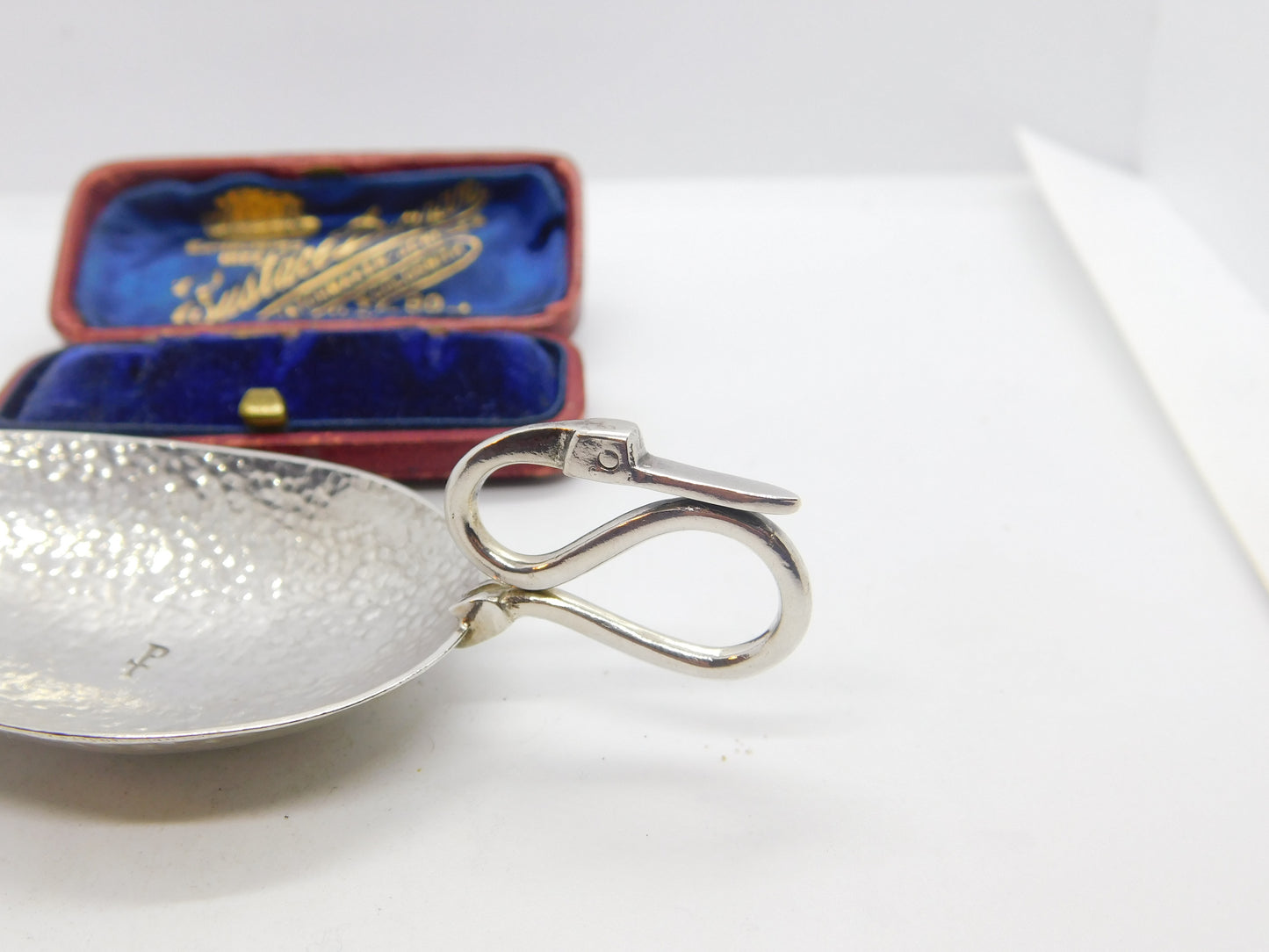 Sterling Silver Roman Style Cignus Caddy Spoon with Swan Neck 1973 Birmingham