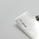 Sterling Silver & Blue Enamel Sherry Decanter Label 1960 Birmingham Vintage