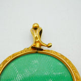 Victorian 10ct Gold Floral Chased Double-Sided Portrait Locket Antique c1890