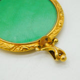 Victorian 10ct Gold Floral Chased Double-Sided Portrait Locket Antique c1890