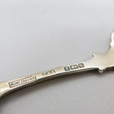 King Edward VII Sterling Silver Enamel Coronation Souvenir Spoon 1901 Antique