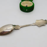 King Edward VII Sterling Silver Enamel Coronation Souvenir Spoon 1901 Antique