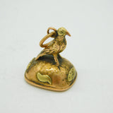 Georgian 15ct Gold Bird Form Carnelian Agate Intaglio Seal Fob Antique c1820