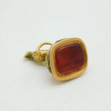 Georgian 15ct Gold Bird Form Carnelian Agate Intaglio Seal Fob Antique c1820