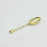George II Sterling Silver Gilt Hanoverian Tablespoon Antique 1745 London