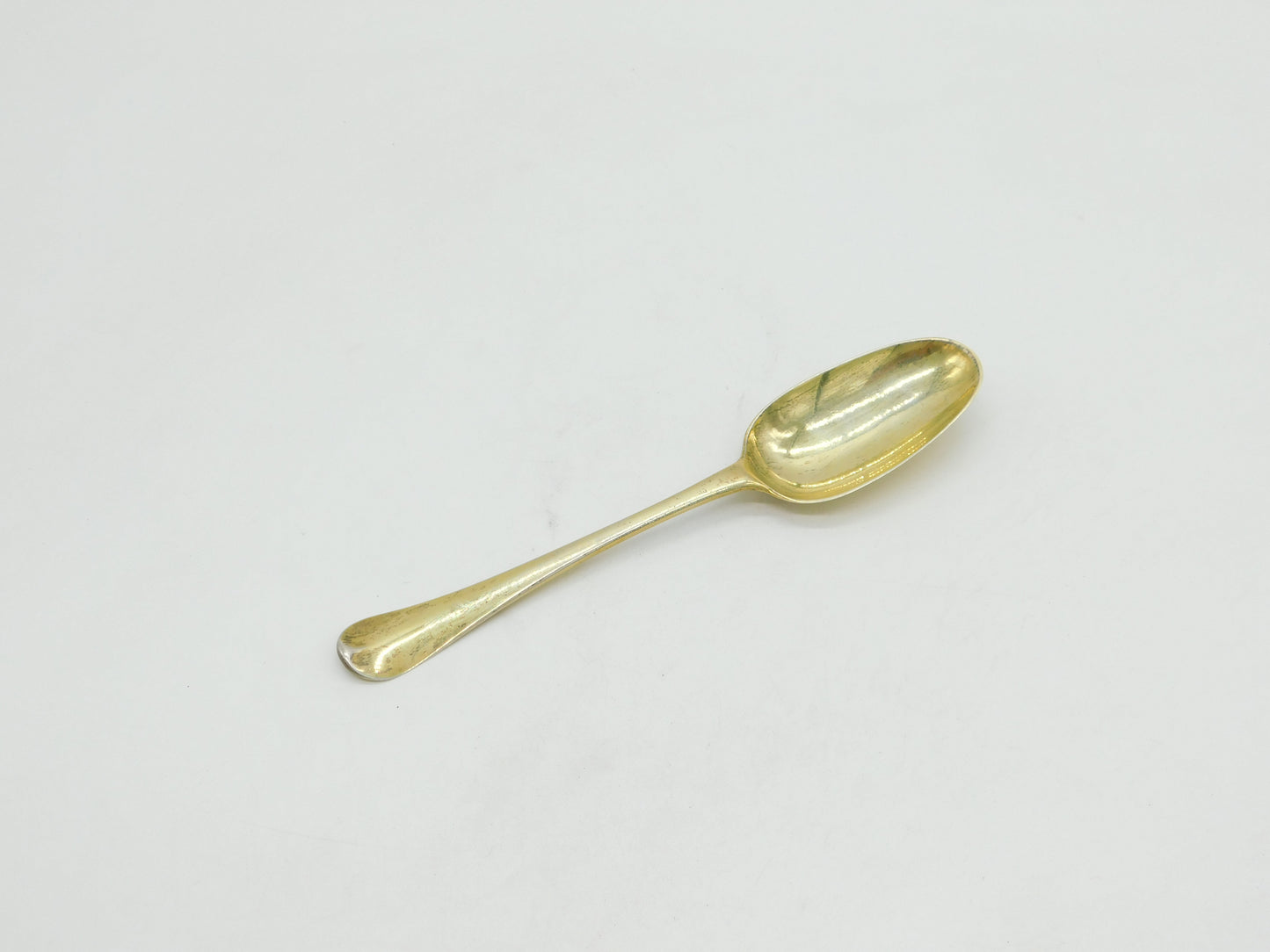 George II Sterling Silver Gilt Hanoverian Tablespoon Antique 1745 London