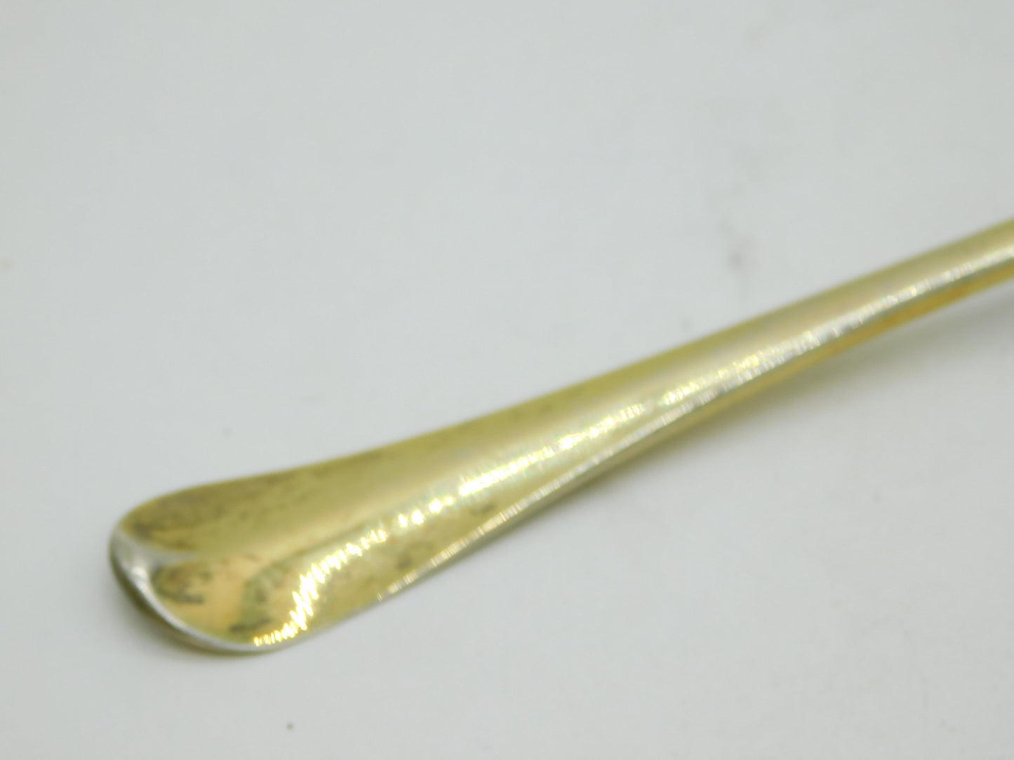 George II Sterling Silver Gilt Hanoverian Tablespoon Antique 1745 London