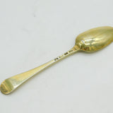 George II Sterling Silver Gilt Hanoverian Tablespoon Antique 1745 London